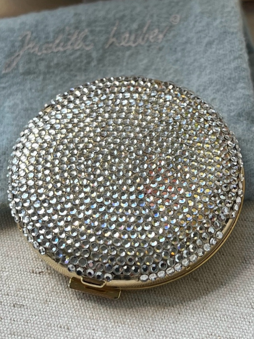 Judith Leiber ✨⭐️✨ Crystal ✨⭐️✨ Compact Mirror, GUC Vintage